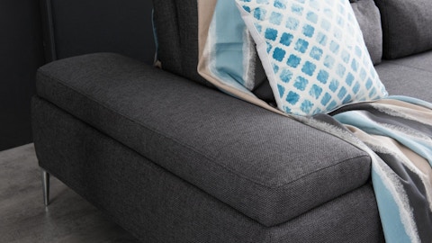 Karina Motion Sofa Fabric Chaise Lounge Ash 8