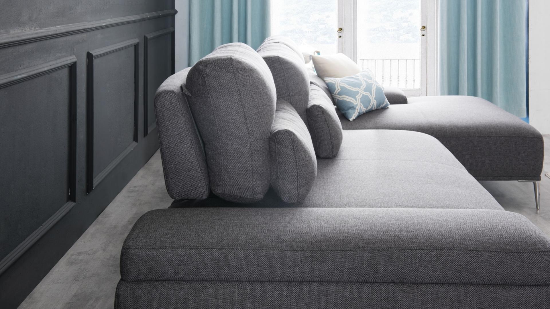 Karina Motion Sofa Fabric Chaise Lounge Ash 10 Thumbnail