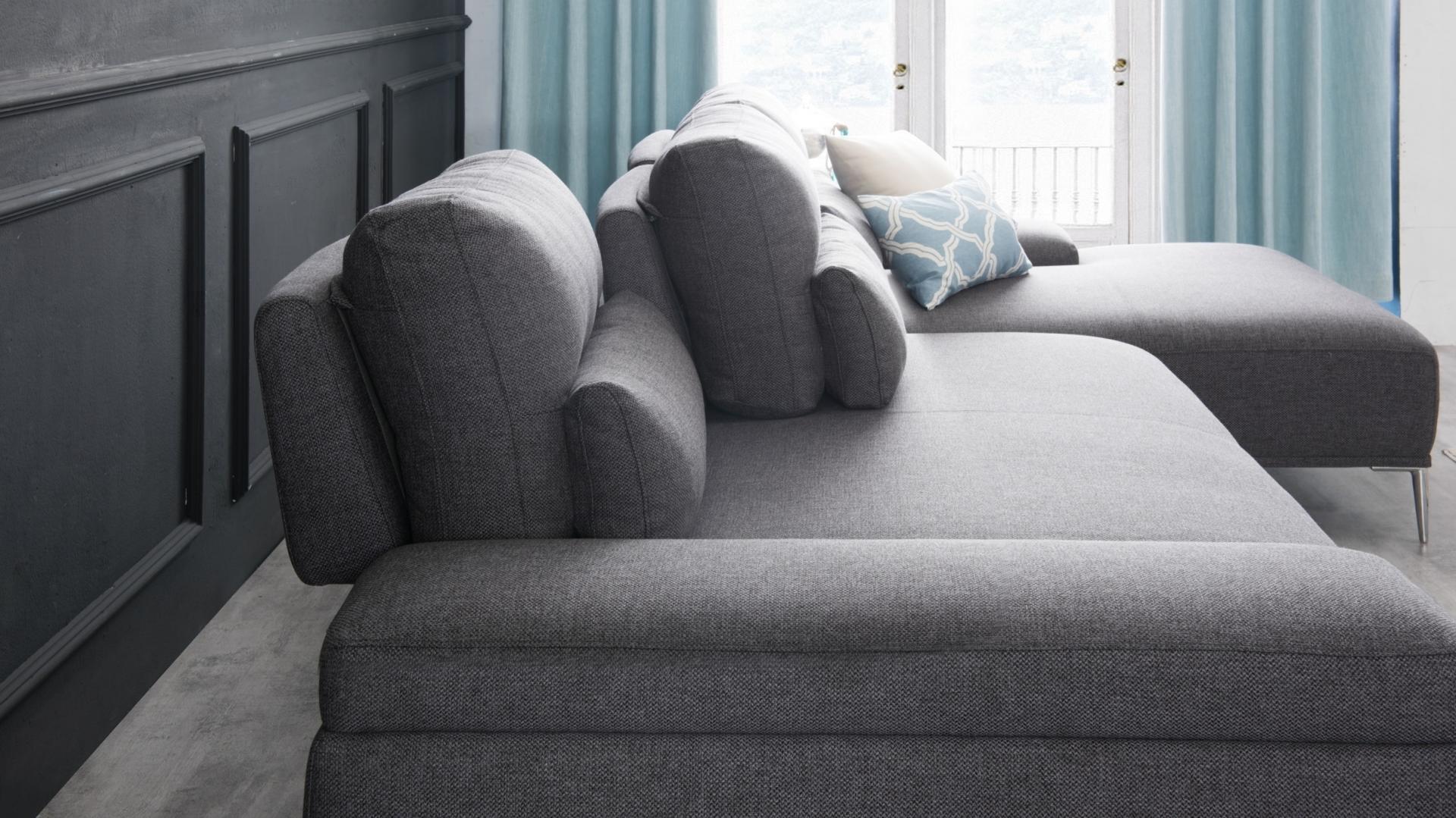 Karina Motion Sofa Fabric Chaise Lounge Ash 10 Thumbnail