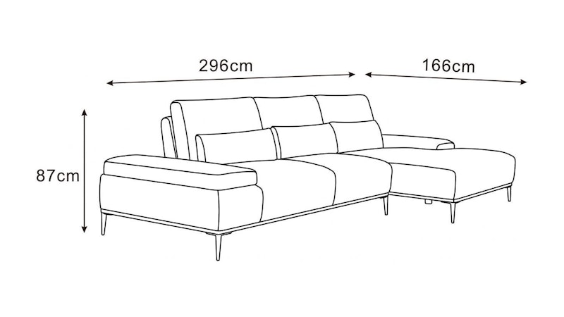 Karina Fabric Chaise Lounge Ash Diagram