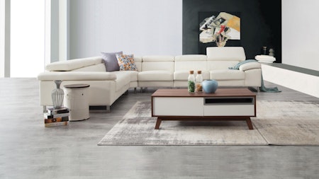 Boston Leather Corner Lounge Option B