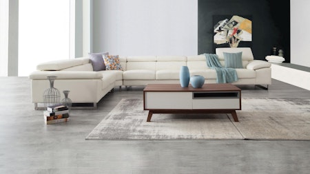 Boston Leather Corner Lounge Option C