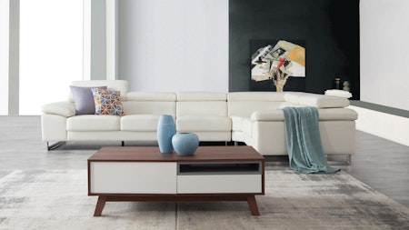 Boston Leather Corner Lounge Option F