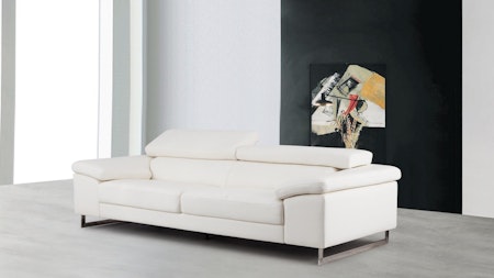 Boston Leather Three Seat Sofa
