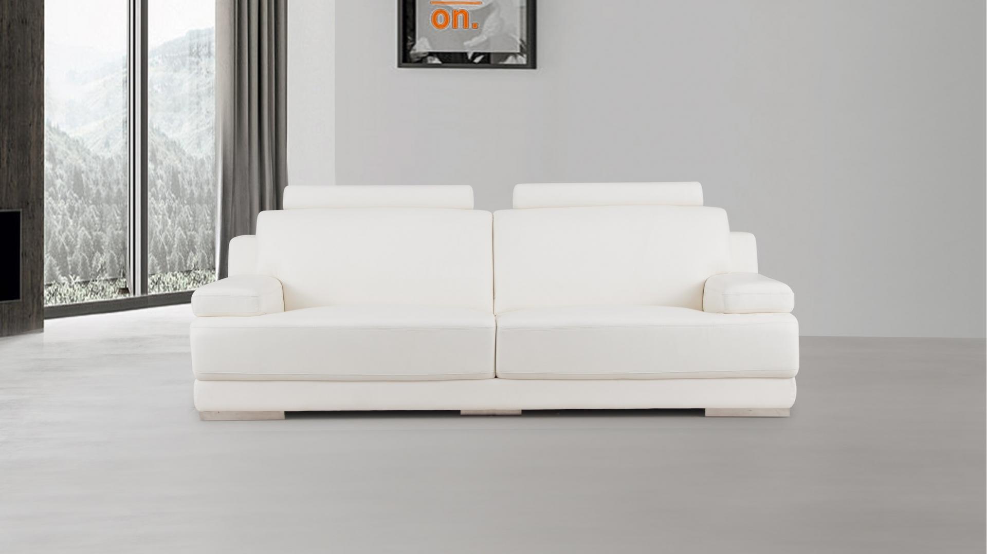 Romeo Leather Three Seat Sofa Lounge Life