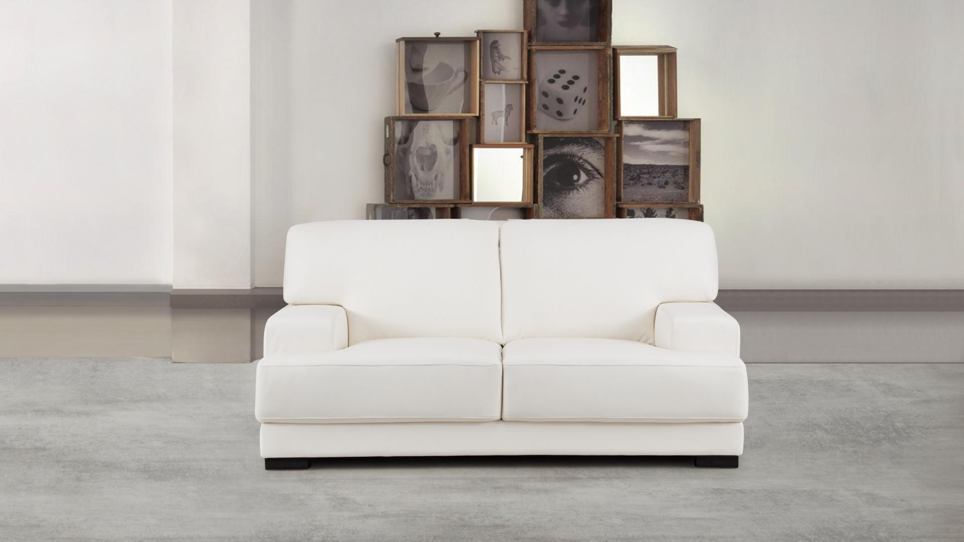 Volante Leather Two Seat Sofa 5 Thumbnail