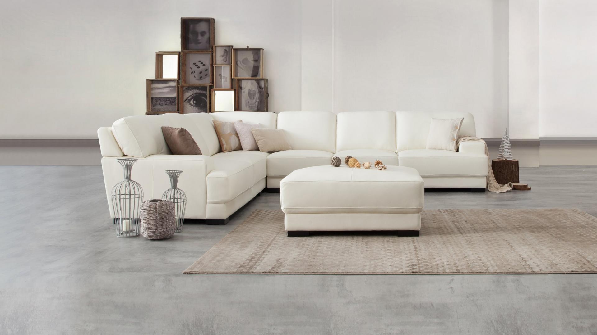 Volante Leather Corner Lounge Option B 7 Thumbnail