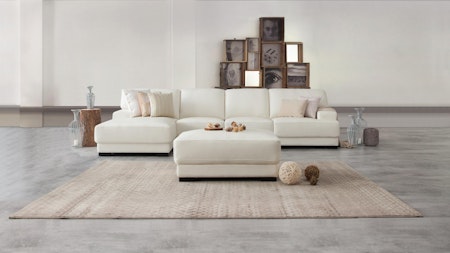 Volante Leather Chaise Lounge Option C