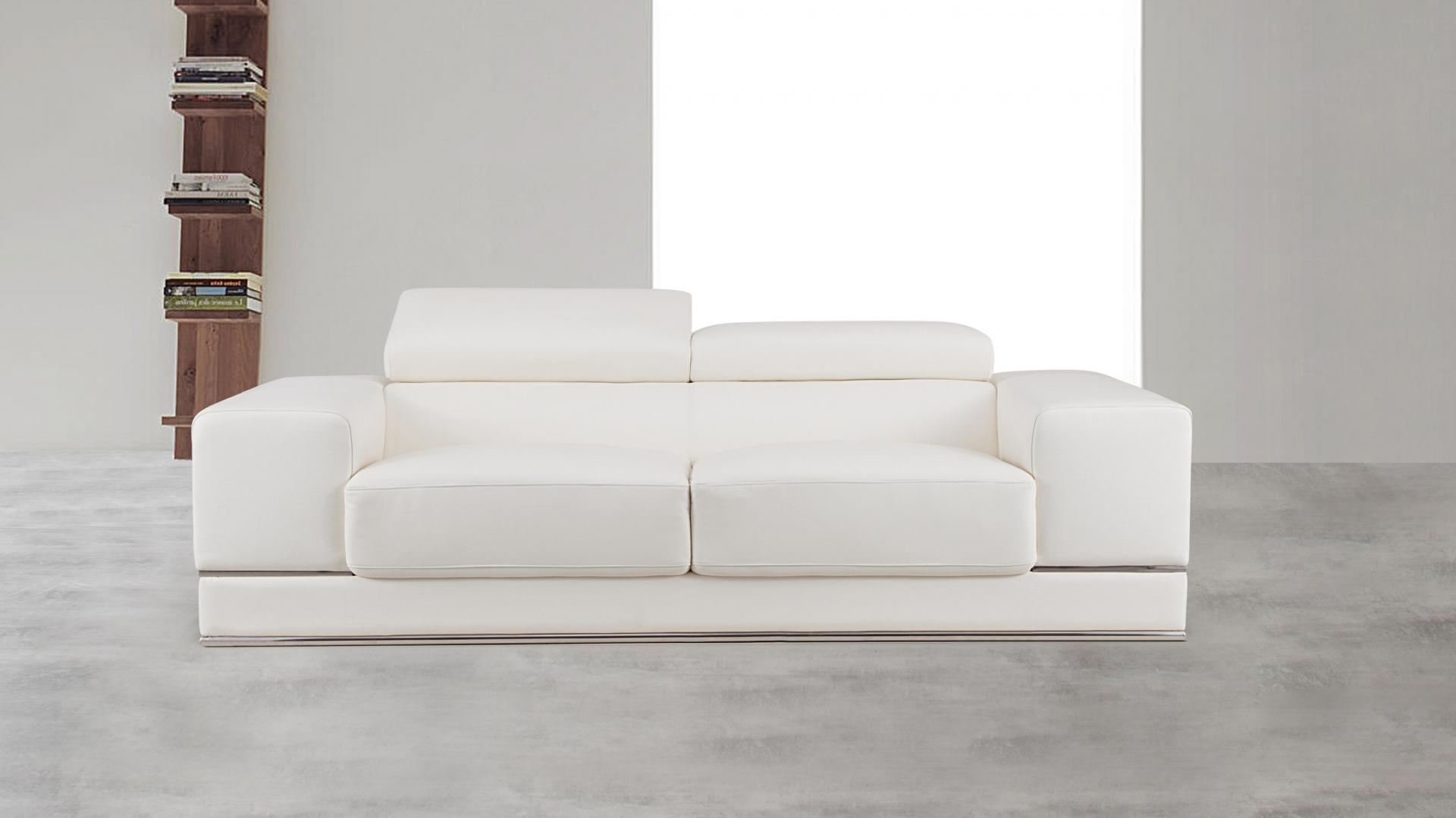 Napoleon Leather Two Seat Sofa 5 Thumbnail