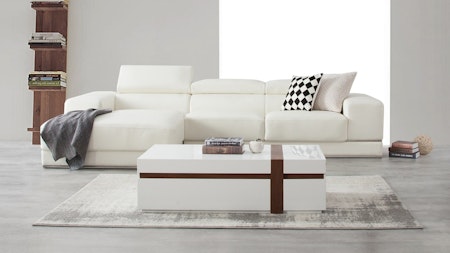 Napoleon Leather Chaise Lounge Option A