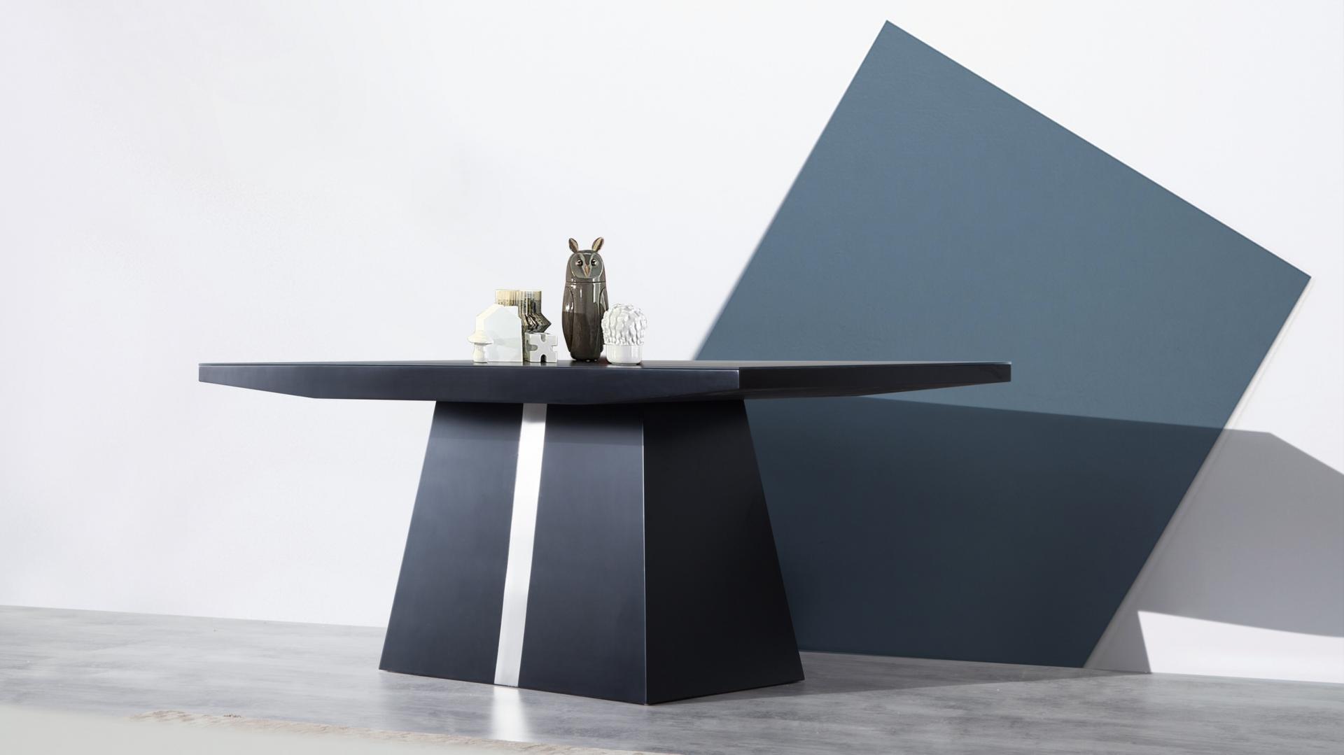 SHANGHAI Dining Table (Finish Colour-black Matte - Sku742802) 1