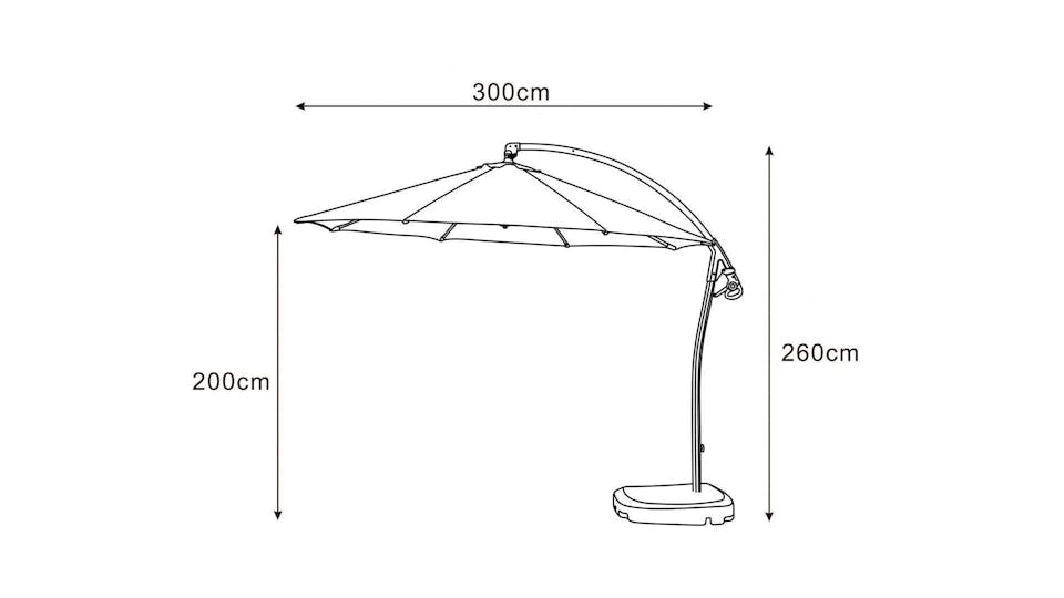Oasis Outdoor Cantilever Umbrella Lavita Furniture