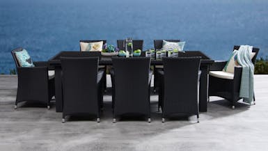 Letizia 9-Piece Outdoor Wicker Dining Set