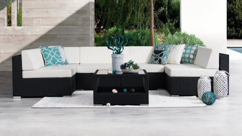 Moda Seven Ways Wicker Outdoor Lounge System Lavita Furniture