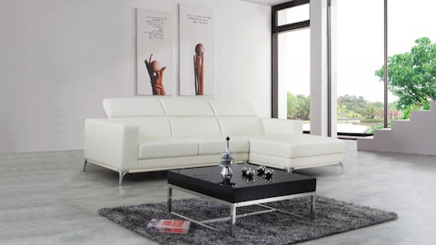 Club Leather Chaise Lounge Option A 2