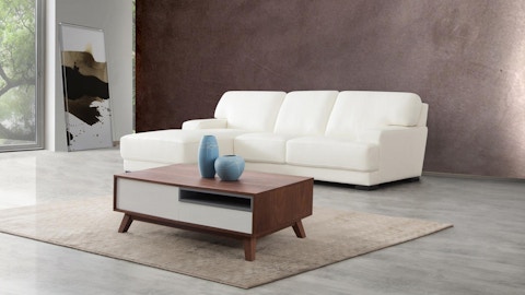 Volante Leather Chaise Lounge Option A 2