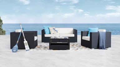 Moda Outdoor Wicker Sofa Suite 2 + 1 + 1