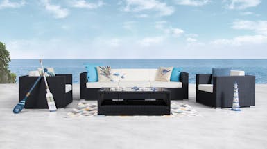Moda Outdoor Wicker Sofa Suite 3 + 1 + 1