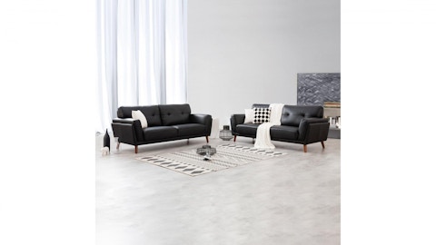 Henry Leather Sofa Suite 3 + 3 5 Thumbnail