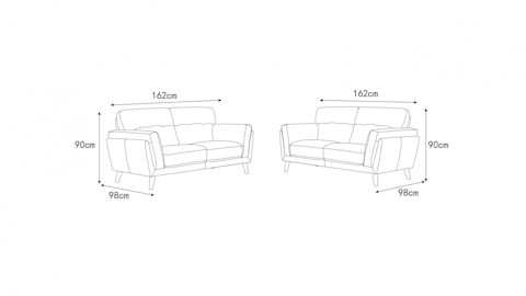 Henry Leather Sofa Suite 2 + 2 4 Thumbnail