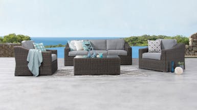 Canyon Outdoor Wicker Sofa Suite 3 + 1 + 1