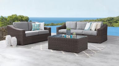 Canyon Outdoor Wicker Sofa Suite 3 + 2