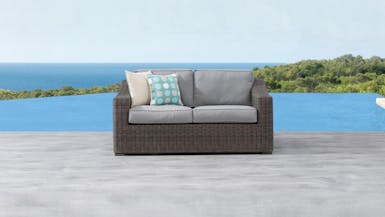 Canyon Outdoor Wicker Two Seater Sofa