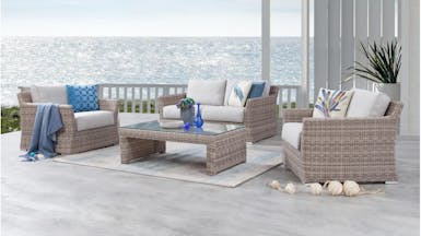 Savannah Outdoor Wicker Sofa Suite 2 + 1 + 1