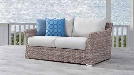 Savannah Outdoor Wicker Two Seat Sofa