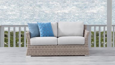 Savannah Outdoor  Wicker Two Seater Sofa