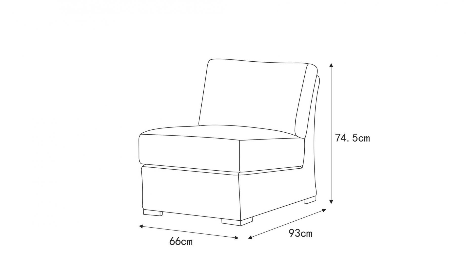 Savannah Outdoor Wicker Armless Module 3 Thumbnail