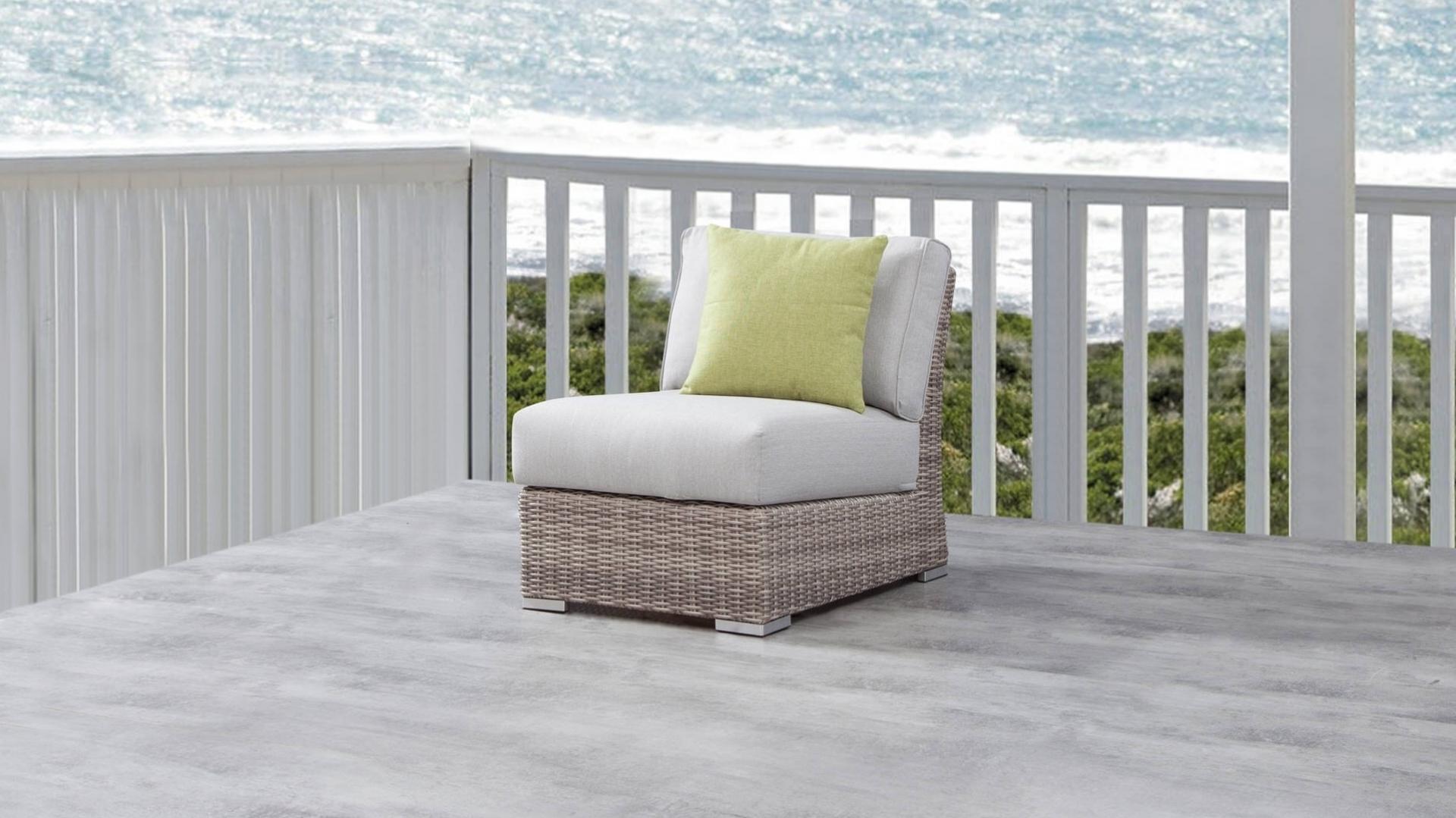 Savannah Outdoor Wicker Armless Module 3 Thumbnail