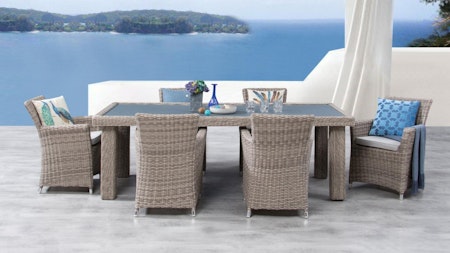 Savannah 7-piece Outdoor Wicker Dining Set