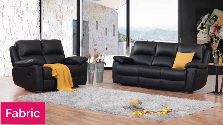 Lincoln Fabric Recliner Sofa Suite 3 + 2