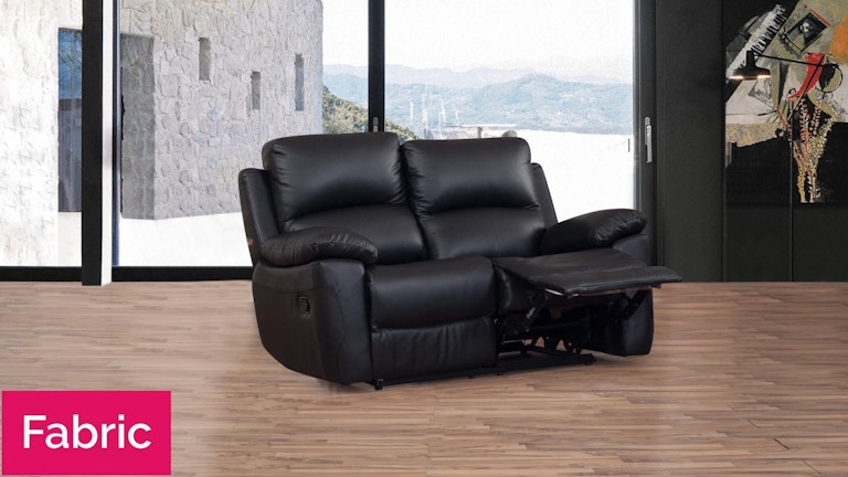 Lincoln Fabric Recliner Two Seater Sofa