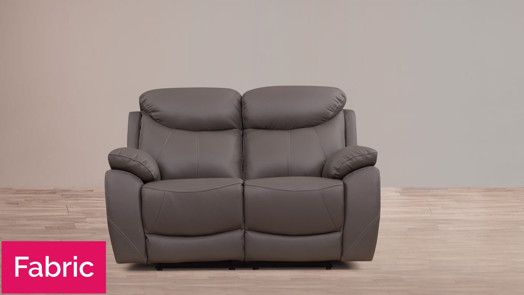 Brighton Fabric Recliner Two Seater Sofa 4 Thumbnail