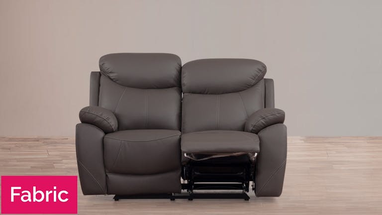  Brighton Fabric Recliner Two Seater Sofa - Lounge Life