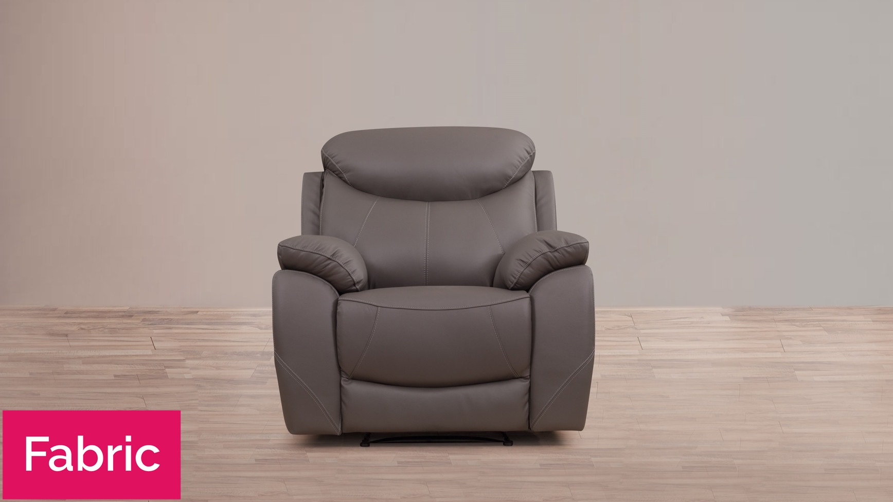 Brighton Fabric Recliner Armchair 3 Thumbnail