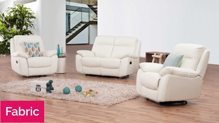 Berkeley Fabric Recliner Sofa Suite 2 + 1 + 1