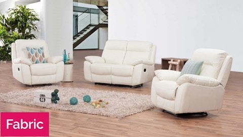 Berkeley Fabric Recliner Sofa Suite 2 + 1 + 1 1