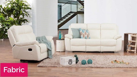 Berkeley Fabric Recliner Sofa Suite 3 + 2 4 Thumbnail