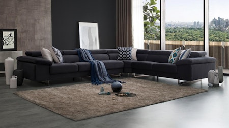 Boston Fabric Corner Lounge Option B