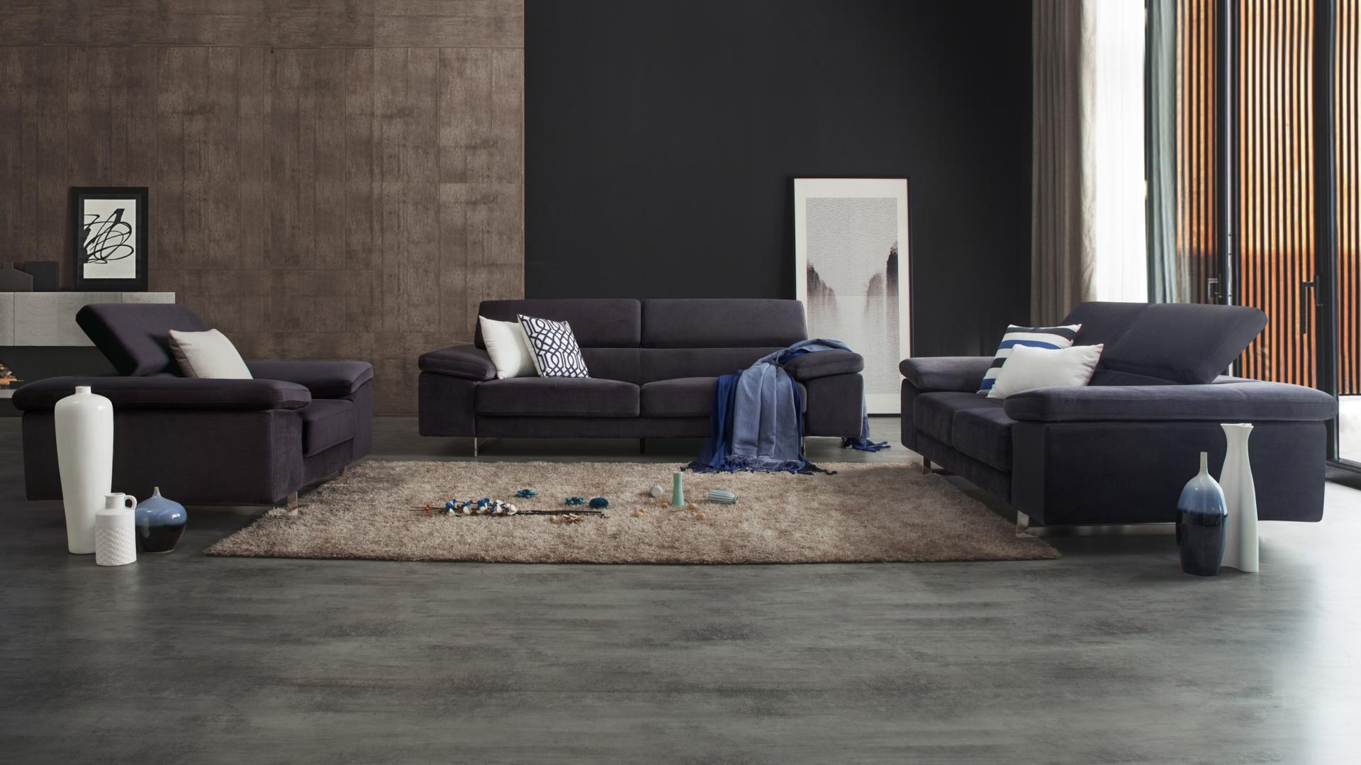 Boston Fabric Sofa Suite 3 + 2 + 1 4 Thumbnail