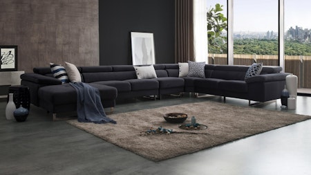 Boston Fabric Modular Lounge Option B