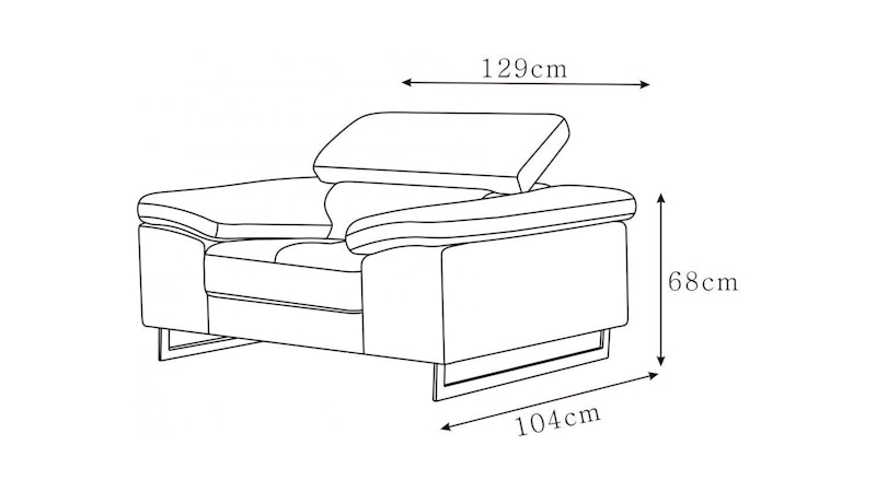 Boston Fabric Armchair Diagram