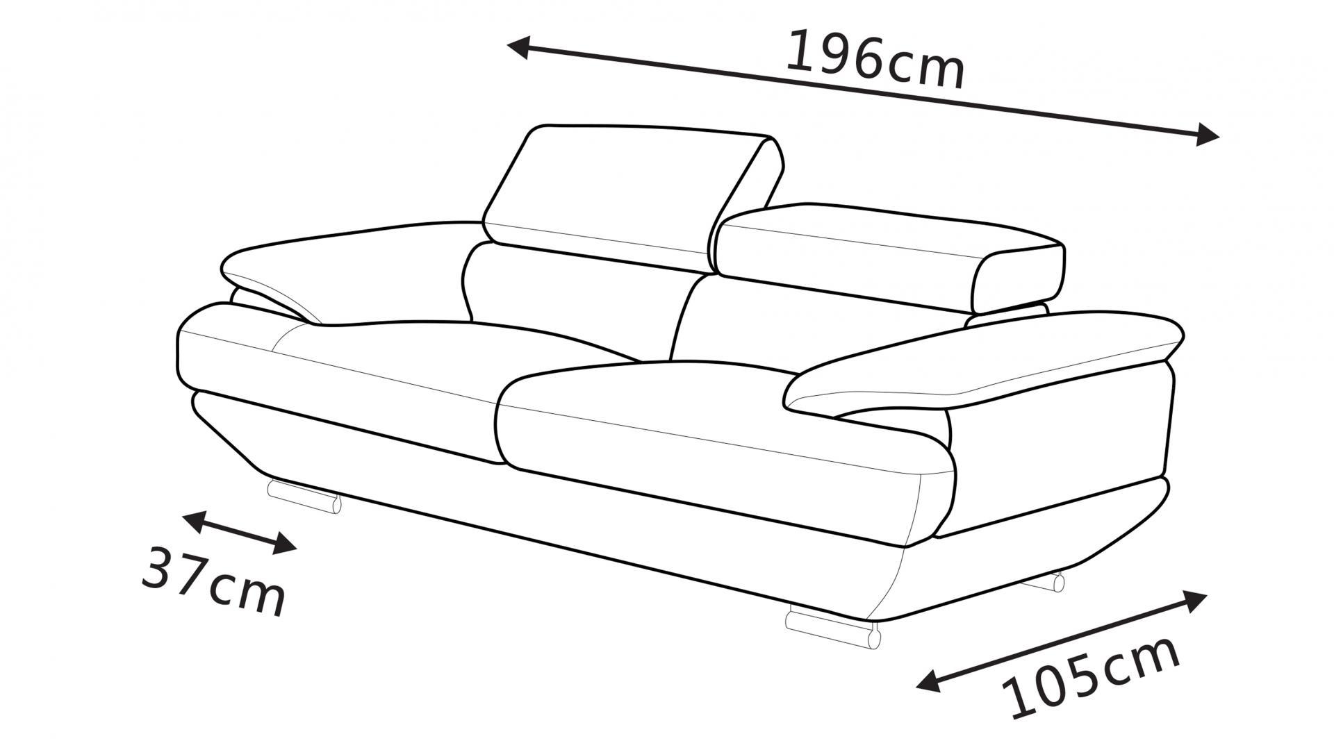 Lexington Fabric Two Seat Sofa 4 Thumbnail