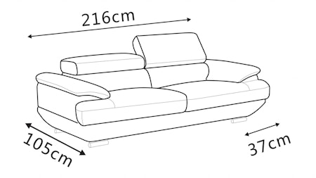 Lexington Fabric Three Seat Sofa