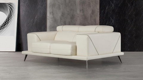 Laurence Leather Two Seat Sofa 2 Thumbnail