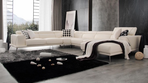 Laurence Leather Modular Lounge Option A 2