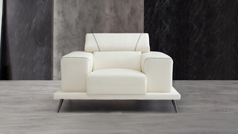 Laurence Leather Armchair 3 Thumbnail